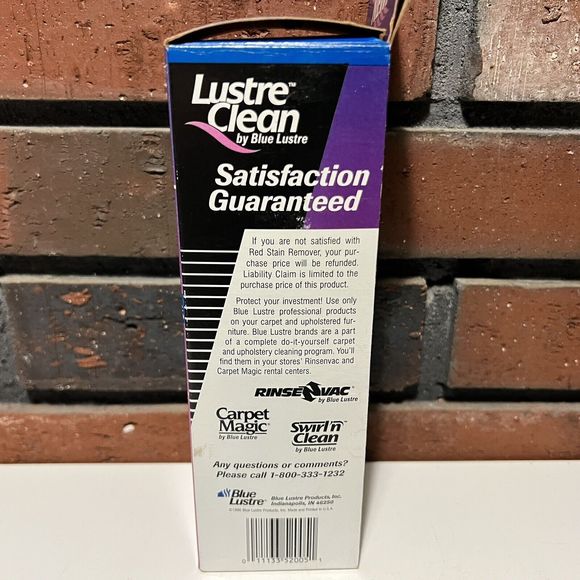 Lustre Clean Professional Red Stain Remover by Blue Lustre New NOS - Picture 4 of 10